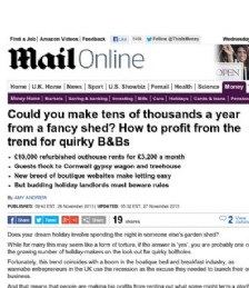 Could you Make Tens of Thousands a Year From a Fancy Shed?