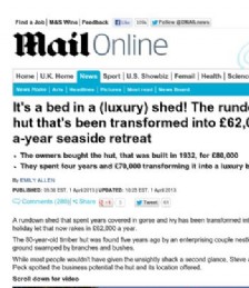 It´s a bed in a (luxury) shed!